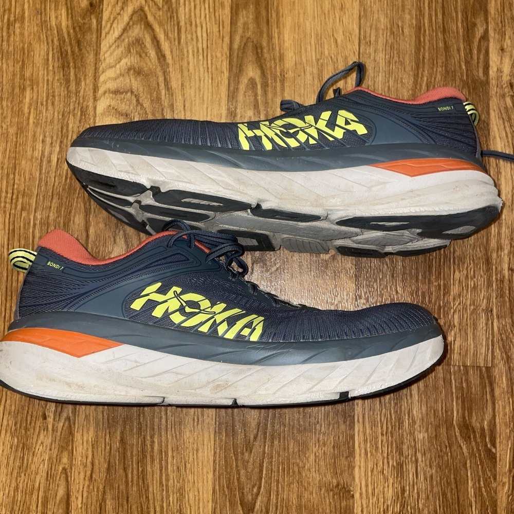 Size 12.5 - Hoka One One Bondi 7 Gray - 1110518-TCHL